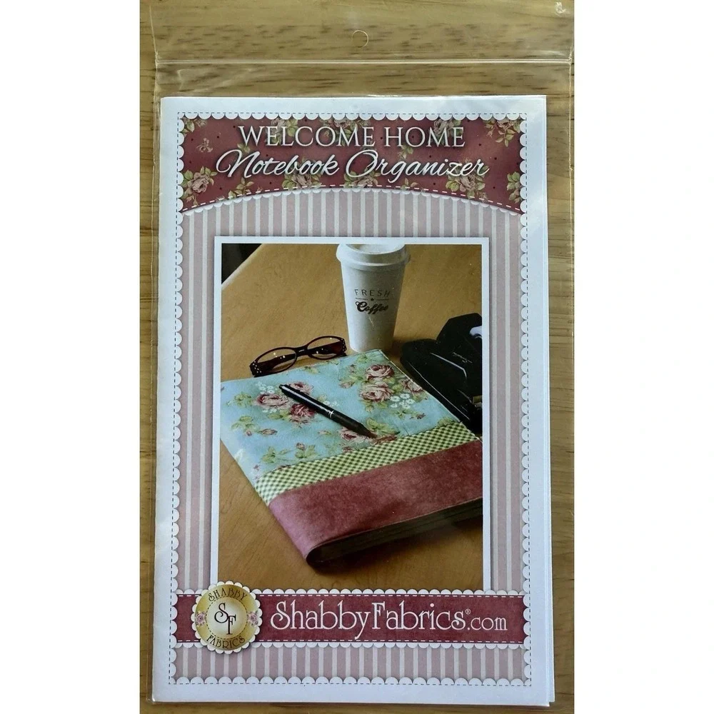 Shabby Fabrics Floral Welcome‎ Home Notebook Organizer Cover Pattern